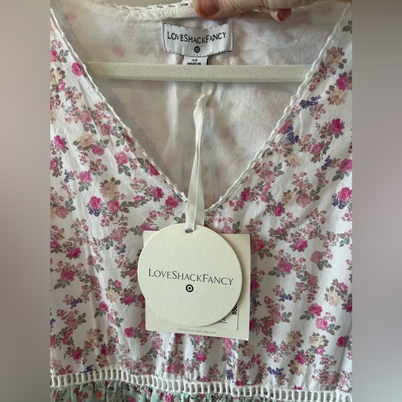 XS NWT LoveShackFancy for Target Pink Multi-Floral Dress - Picture 2 of 6